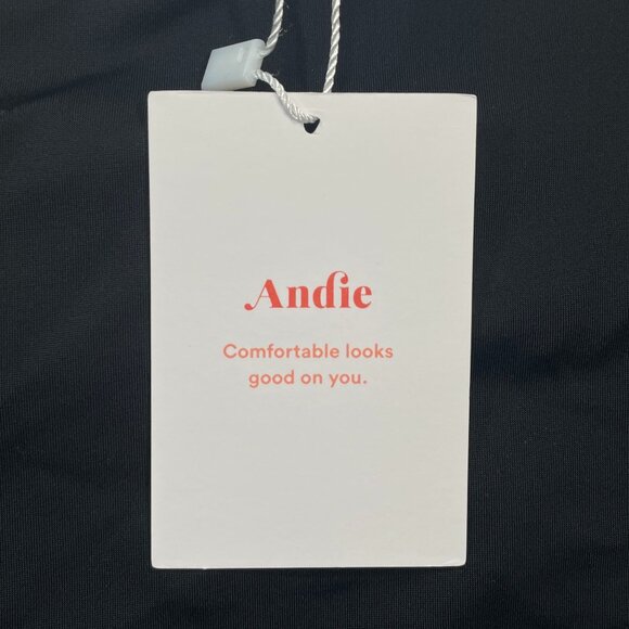 NWT Andie Swim The Amalfi One Piece Swimsuit Womens L Black - Picture 7 of 11